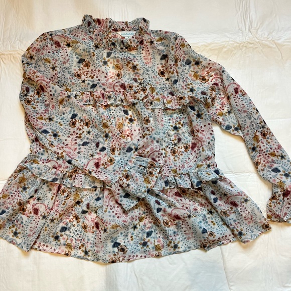 Sundance Ruffled top. Size small. - Picture 3 of 7